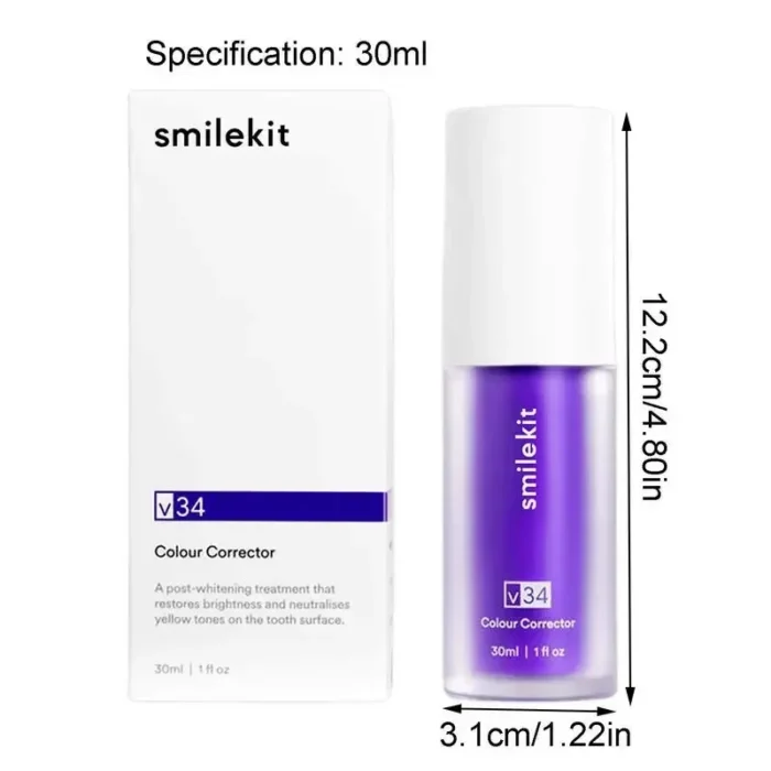 kf-S063ac38cf74748599b8cac88221893e3a-30ml-V34-Purple-Whitening-Toothpaste-Removal-Tooth-Stains-Repairing-Care-For-Teeth-Gums-Fresh-Breath-Brightening Radiant Smile Whitening Teeth Care
