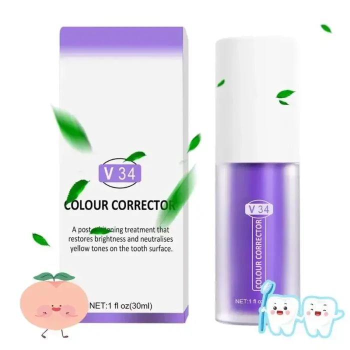 kf-S2b26b55580864319b8abe79d0b918ac07-30ml-V34-Purple-Whitening-Toothpaste-Removal-Tooth-Stains-Repairing-Care-For-Teeth-Gums-Fresh-Breath-Brightening Radiant Smile Whitening Teeth Care