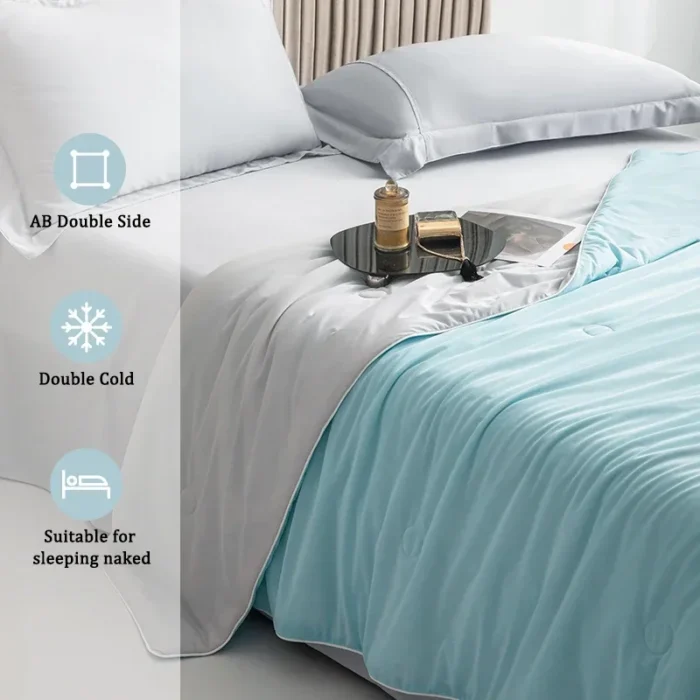 kf-S52965d25a33d40919d1f3fb5af03c68eq-High-Quality-Cooling-Blankets-Smooth-Air-Condition-Comforter-Lightweight-Summer-Quilt-with-Double-Side-Cold-Cooling CoolMax Comforter Blanket